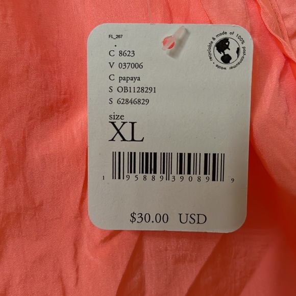 Free People The Way Home Shorts in Papaya - Picture 5 of 5